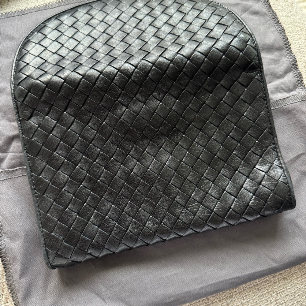 Vintage Bottega Veneta Classic Black Woven Clutch - Picture 5 of 5